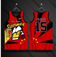 SAN MIGUEL BEERMEN EMPHIRE EDITION RED AND WHITE JERSEY | JUNEMARD FAJARDO #15 | FULL SUBLIMATION