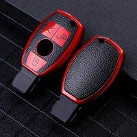 hot【DT】 Leather Car Fob Cover Protector for E C G M R S Class W204 W212 W176 CLA Accessories