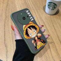 เคสใส่โทรศัพท์พร้อมสำหรับ Realme 11 5G Realme Narzo 60 5G Realme 11 Pro 5G Realme 11 Pro 5G 11 Pro + 5G Luffy การ์ตูนอนิเมะเด็กชายมีน้ำค้างแข็งโปร่งใสเคสใส่โทรศัพท์แข็งคลุมทั้งหมดเคสป้องกันกล้อง