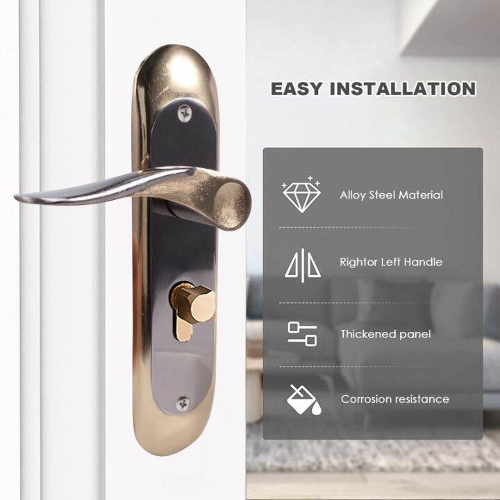 indoor-household-door-handle-for-home-with-security-lock-key-set-aluminum-alloy