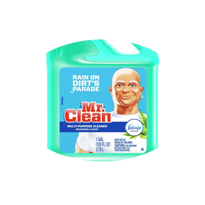 practical Mr. Clean MultiSurface Cleaner with Febreze Meadows and Rain