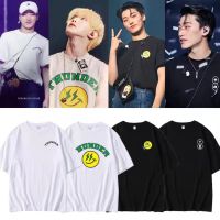 Ateez เสื้อยืดแฟชั่นเกาหลีแขนสั้น TEE ผู้ชายผู้หญิง TOP Kpop Streetwear กราฟิกสบายๆคู่เสื้อผ้า