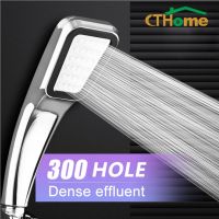 CTHome 300 Hole Square High Pressure Bathroom Rainfall Shower Head Handheld Shower Water Saving Shower Head Filter Sprayer Head Showerheads