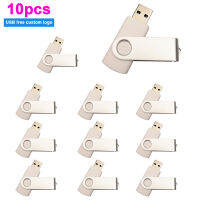 10pcslot Rotable USB Flash Drive 2.0 Pen Drives 64GB 32GB 16GB 8GB 4GB Pendrive Usb Memory Stick Free Logo for Photography Gift