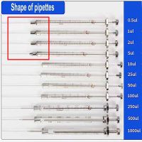 ；【‘； 1Pcs Lab 0.5Ul To 1000Ul Liquid Phase Microliter Syringes With Flat Head, Laboratory Chromatographic Microinjector