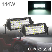 2Pcs LED Light Bar 5แถว8นิ้ว144W กันน้ำ Off Road ขับรถ Led Work Light Bar Combo Beam สำหรับรถรถแทรกเตอร์เรือรถบรรทุก