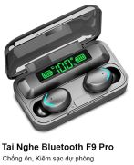 Tai Nghe Không Dây Bluetooth Amoi F9 PRO có đèn LED chống nước - chống ồn
