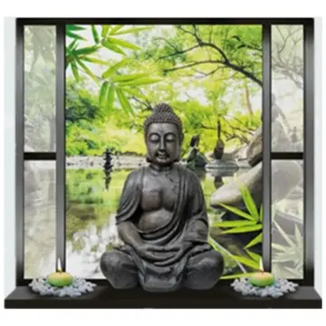 Custom 3D Stereoscopic Relief Buddha Statue Photo Background Decor