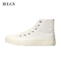 COD DSFGREYTRUYTU IELGY Korean version of solid color all-match breathable high-top canvas shoes women