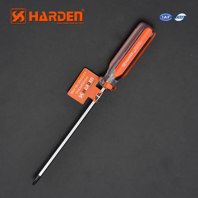 ไขควงหัวแฉก 4 แฉก ด้ามใส ไขควง (Hand Tools Professional Philips Type Screwdriver) HARDEN 550224 550230