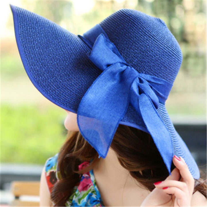 hot-24colors-womens-sun-straw-hat-wide-brim-upf-50-summer-hat-foldable-roll-up-floppy-beach-hats-for-women-big-bowknot