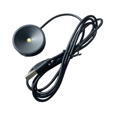 USB 5V ชุดไฟถ่ายภาพไฟฉายขนาดเล็ก Led แบบกลมติดตู้โชว์โคมเพดานจุดสีดำสีขาวเงิน