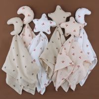 【CW】 New Born Soothe Appease Cotton Star Ins Baby Comforter Muslin Security Blanket