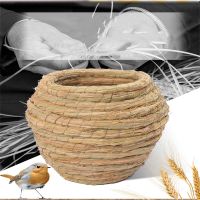 INSTRUCTOR Outdoor Straw Woven Parrot Bird Cage Birds Nest Bird Cages Bird Supplies Pet Nest Straw Woven Pet Nest