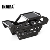 Injia คาร์บอนไฟเบอร์และอลูมิเนียมแชสซีชุดร็อค Buggy กรอบม้วนกรงร่างกายเชลล์สำหรับ124 RC ตีนตะขาบ Axial SCX24อัพเกรดชิ้นส่วน