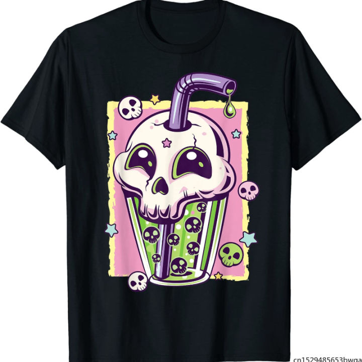 kawaii-pas-goth-creepy-skull-boba-bubble-tea-vaporwave-t-shirt-women-men-harajuku-aesthetic-tops-uni-modal