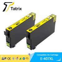 Tatrix สำหรับ Epson 407 T407 407xl T407xl ที่รองรับตลับหมึกสีพรีเมี่ยม T07u4 T07u1สำหรับเครื่องพิมพ์ Wf-4745 Epson Workforce