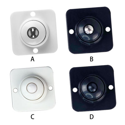 【CW】Pack Of 4 Sticky Pulley 360องศา Rotating Self Adhesive Universal Storage Caster Wheels Moving Roller Type 2