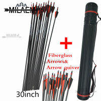 COD✔️ 30นิ้วSpine500ดอกธนูไฟเบอร์กลาสแก้วเส้นใยArrow Quiver (ไม่มีArrowhead,ถ้าคุณต้องการArrowhead, Please Contact Me)