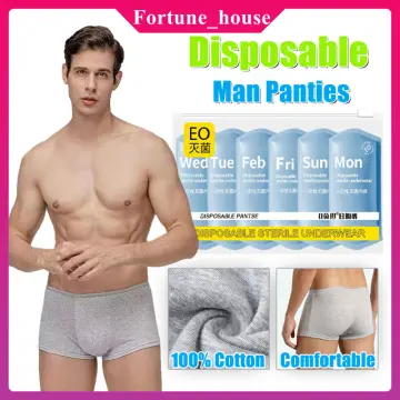 Mens Disposable Underwear Panties Portable Briefs for Travel