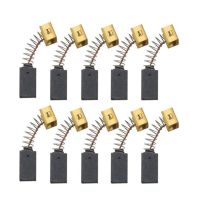 10pcs Carbon Brushes 6.4x7.9x12.5mm For Black Decker CD105 CD110 CD115 KG900 Electric Motor Angle Grinder Accessories Rotary Tool Parts Accessories