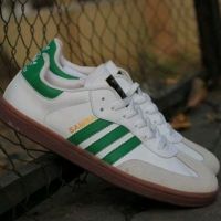 Samba white green Sneaker Casual Shoes | Mens Sneaker | Mens Shoes | Can Pay On The Spot