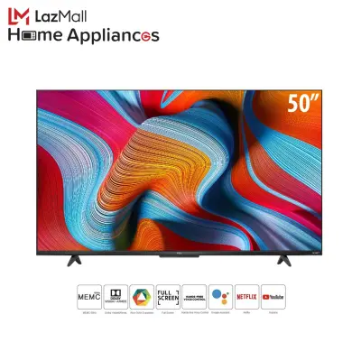 [2021 NEW Premium 4K  Android 11] TCL 4K HDR Smart TV  ทีวี 50 นิ้ว LED Wifi Smart TV OS รุ่น 50LINETVPRO - Google Assistant & Netflix & Youtube, Dolby Vision & Atmos, MEMC 60HZ, Hand Free Voice Control