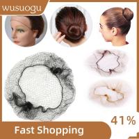 WUSUOGU 20/40 Pcs แฟชั่นผู้หญิง ขอบยางยืด เครื่องมือจัดแต่งทรงผม บัลเล่ต์ Snood ขนมปังหน้าปก ตาข่ายวิกผมตาข่าย ตาข่ายคลุมผมที่มองไม่เห็น