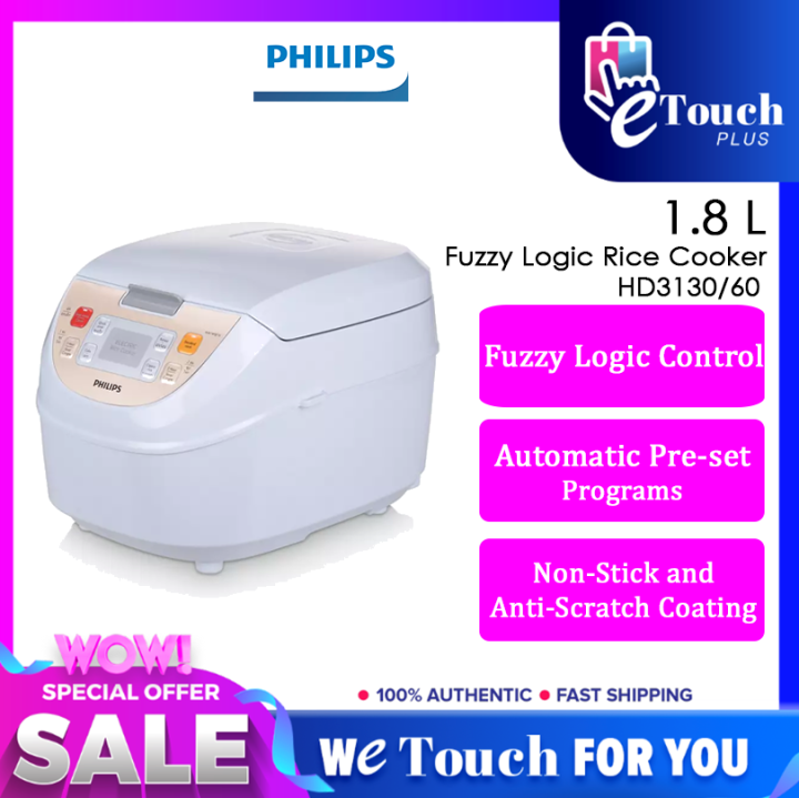 Philips Fuzzy Logic Rice Cooker HD3130/60 Lazada