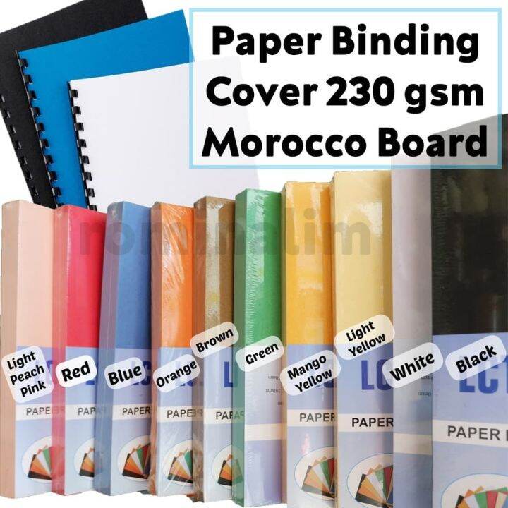 Paper Binding Cover Morocco Board 230 gsm Book Cover 100 sheets A4