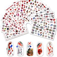 【YF】ஐ✶❇  12Pcs 1 Sticker Ultra-thin Back Glue Decal Self-Adhesive Manicure Slider Decorations PH 64