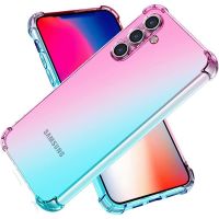 Phone Case for Samsung Galaxy A54 5G A14 4G A24 A34 5G A04S A04e A04 Clear Gradient Anti Scratch Flexible TPU Shockproof Cover Phone Cases