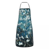 Van Gogh Almond Blossoms Apron Women Men Unisex Bib Flowers Painting Kitchen Cooking Tablier Cuisine Chef Gardening