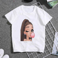 Clothes Blowing Bubble Gum Kawaii Cute Printed Tshirt Ariana Grande Tshirt