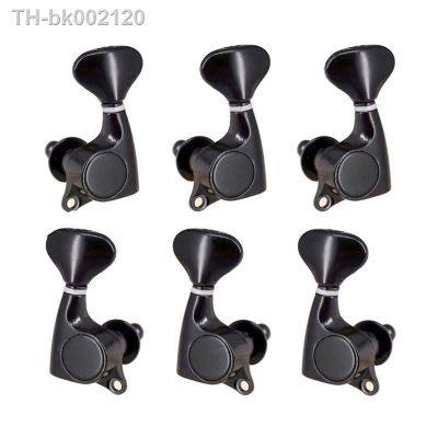 ❉۩☽ 6PCS/Set 3R3L Black Electric Acoustic Guitar Strings Button Tuning Pegs Keys Tuners Parts
