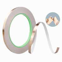 ✤☸❉ Double Sided Conduct Copper Foil Tapes 3/5/8/10/12/15/20/25/30/35/40/45/50mm Adhesive Conductive Copper Foil Tape Length 10M