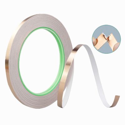 Sided Conduct Foil Tapes 3/5/8/10/12/15/20/25/30/35/40/45/50mm Adhesive Conductive Tape Length 10M