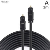 Witkitty สำหรับ TOSLINK สายสัญญาณเสียงดิจิตอลชุบทอง OD4.0สายสัญญาณเสียง1ม. 1.5ม. 2ม. สายสัญญาณใยแก้วนำแสง