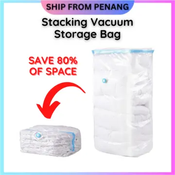 8pcs Space Saver Vacuum Storage Bags Set (2pcs 80x100cm/2pcs