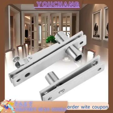 360° Degree Rotation Hidden Door Pivot Hinge Stainless Steel Furniture  Hardware