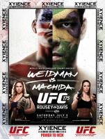 175 July 5 Weidman Vs Machida,Roussey Vs Davis ภาพยนตร์ใหม่พิมพ์โปสเตอร์ผ้าไหมของตกแต่งผนังบ้าน24X36นิ้ว0717