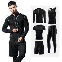 Men Training Gym Fitness Tracksuits Running Set Sportswear Compression Sport Suits Quick Dry Running Sets Clothes Sports Joggers