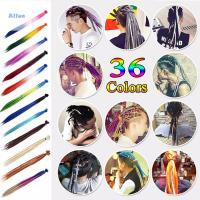 ALLON ถักเปีย เป็นธรรมชาติ ถักเปีย Dreads มายา แฮนด์เมด สังเคราะห์ Ombre เดรดล็อกส์ ผมปลอม การต่อผม โครเชต์เดรดล็อกส์