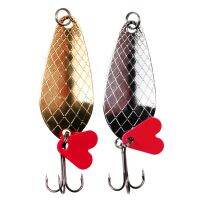 1PCS โลหะ Jigging Spinner ช้อน 9g 7cm Fishing Lure เหยื่อ Hard Sequins เสียงรบกวน Paillette เหยื่อประดิษฐ์ Treble Hook-Cailine