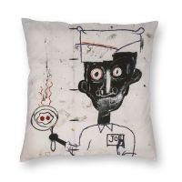 [FAZOZO Home Textile Store] นอร์ดิกตาเย็นและไข่ปลอกหมอน3D พิมพ์ Jean Michel Basquiat ปลอกหมอนอิงสำหรับห้องนั่งเล่นตกแต่งตกแต่งบ้าน