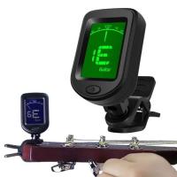 Guitar Tuner Clip Digital Electronic Tuner Acoustic Guitar Accessories Easy to Fit Clip On Tuner for Guitar Bass Violin Ukulele stylish