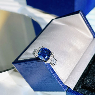 เครื่องประดับแบรนด์หรูฝรั่งเศส925เงินสีฟ้าพลอย T orsade de แหวนสำหรับผู้หญิงของขวัญที่สวยหรู