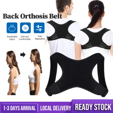 Hunchback Posture Corrector Adjustable Back Support Body Brace Lumbar  Shoulder Support Belt