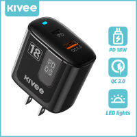 Kivee หัวชาร์จ Fast Charger QC3.0 18W หัวชาร์จเร็ว หัวชาร์ทไฟ สมาร์ทชาร์จสำหรับ USB พอร์ตชาร์จไว ที่ชาร์จแบต iPhone/iPad HUAWEI P30/Xiaomi/OPPO/VIVO/Samsung