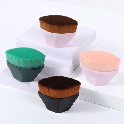 【CW】 Hexagon Makeup Brushes Short Handle Foundation Blush with